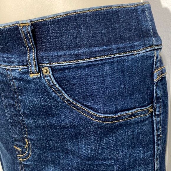 SPANX Denim Skinny Jeans Stretch Blue Jeggings Womens Small - Picture 7 of 12